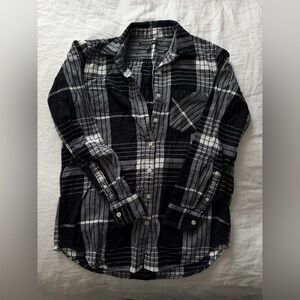 banana republic flannel button down